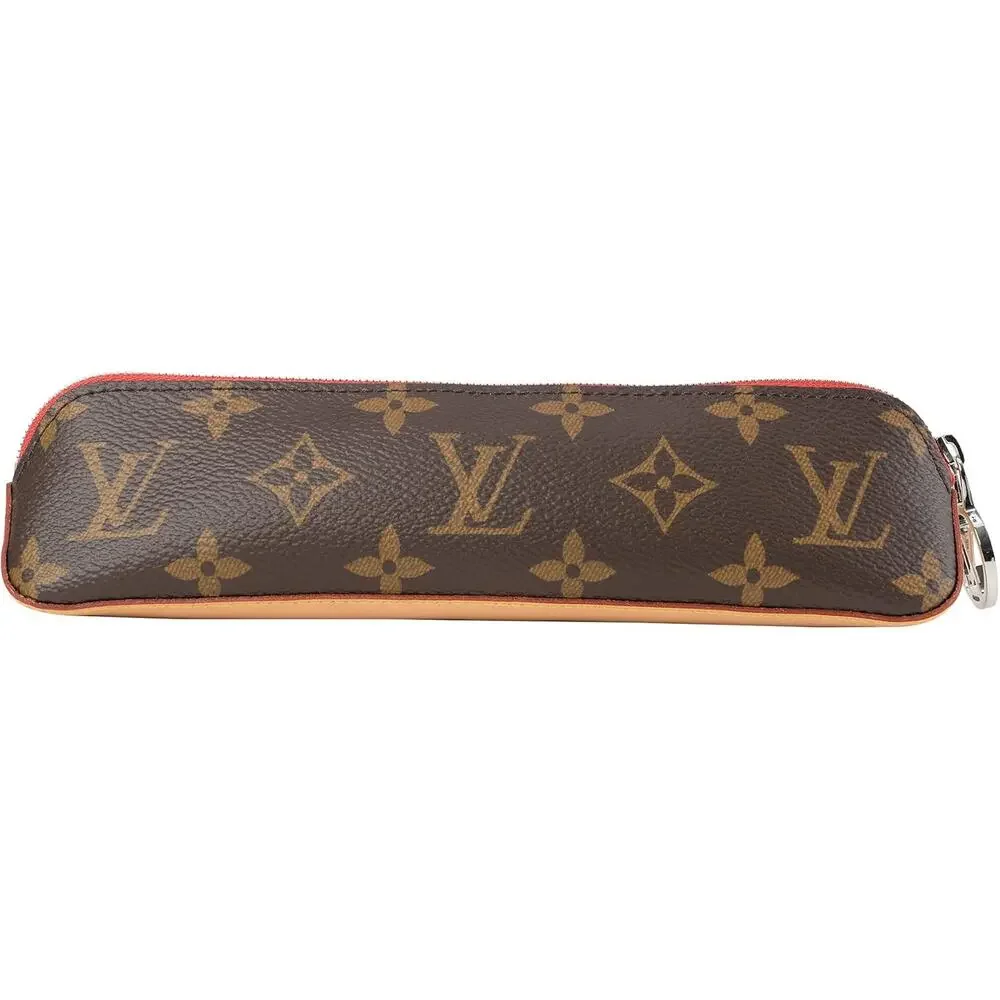 Louis Vuitton Monogram Elizabeth Pencil Pouch Case Red Gi0009 Trous RARE NEW